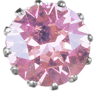 LUISIA® Ohrringe Grazia mit Kronen Anhänger und Kristall von Swarovski® - Rosa