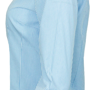 Maddox Damen Langarm Trachtenbluse Innsbruck - Hellblau Sky