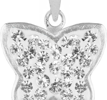LUISIA® Kettenanhänger Schmetterling mit Kristallen von Swarovski® - 925 Sterling Silber - Kristall
