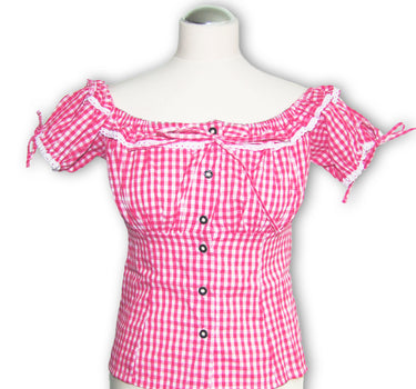 Trachten Bluse Liesl Rosa