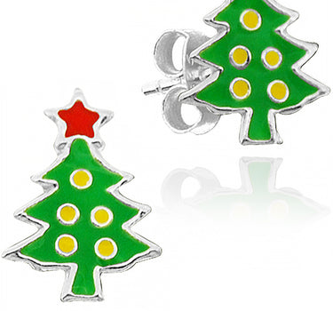 LUISIA Ohrstecker "Weihnachtsbaum" E-14456 - 925 Sterling Silber