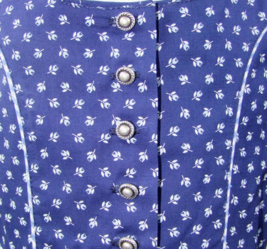 Isar-Trachten Kinder Dirndl "Melanie" 3-tlg. mit Bluse 64376 | Traditionell Blau