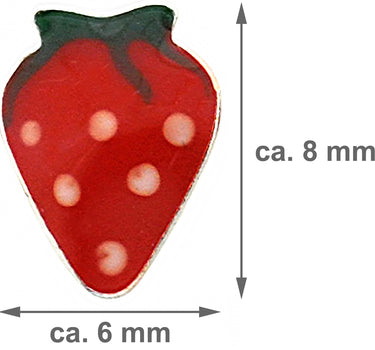 LUISIA Ohrstecker "Kinder Ohrringe Erdbeere" 925 Silber
