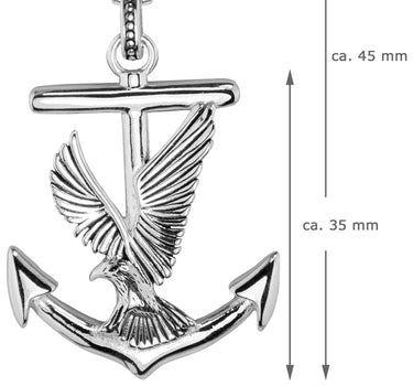 LUISIA Halsette mit Anhänger "Anker mit Adler" 79088 - 925 Silber