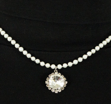 LUISIA Perlencollier Kate mit Kristall von Swarovski Anhänger