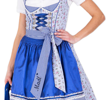 Krüger Dirndl Top Madl - Blau 50cm