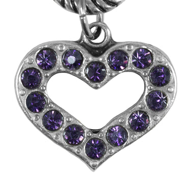 Charivari Kette mit Edelweiß - Lila