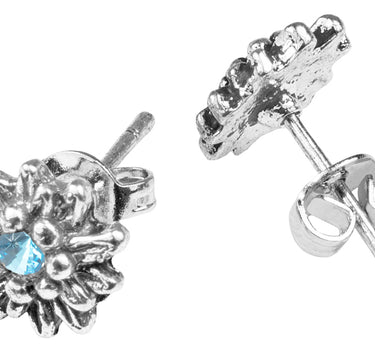 LUISIA® Edelweiß Ohrringe Marla mit Kristallen von Swarovski® - Aquablau