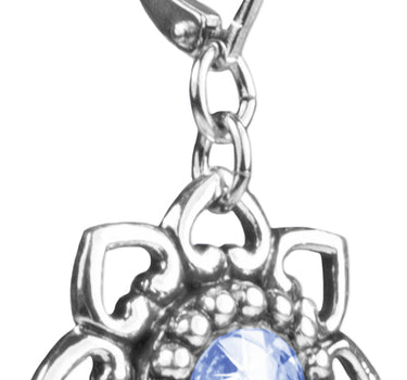 LUISIA Ohrringe Leandra mit Herzblüten - Hellblau