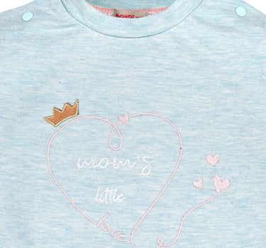 BONDI Baby Kinder T-Shirt "Mom's little love" 86572 - Mint | Kurzarmshirt