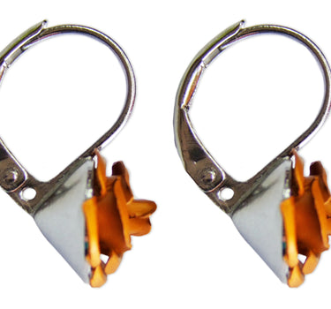 Ohrringe "Amara" mit bunten Rosen 47959 | Braun - Ohrhänger