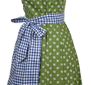 MADDOX Dirndl "Achensee" Traditionell | Olive Kobalt 55 cm