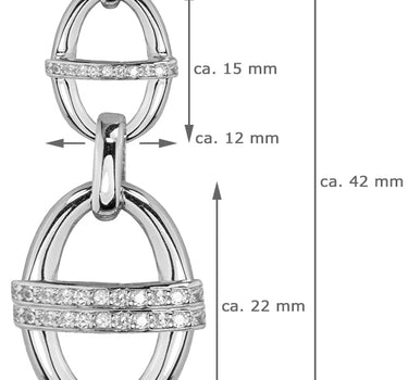 LUISIA Halskette "Ovale" 67014 | 925 Silber (55 cm Länge)