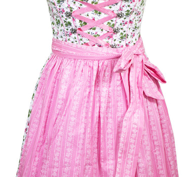 MADDOX Dirndl "Alpach" Traditionell | Creme Rosé 55 cm