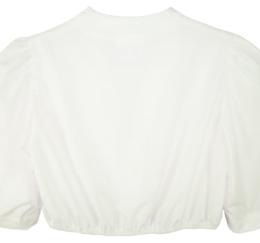 Pierre Marcel Seidige Damen Dirndlbluse Melina mit V-Ausschnitt - Creme