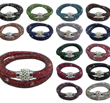 Stardust Armband zweireihig Weiß