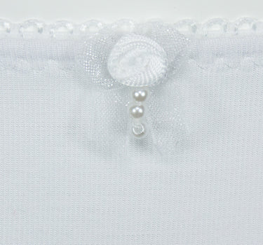 Nina von C. Jazzpant mit Blume und Perlen 1620718 | Weiß