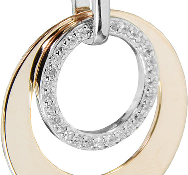 LUISIA Ohrhänger "Doppel Ring" in Roségold 79225 | 925 Silber Ohrringe