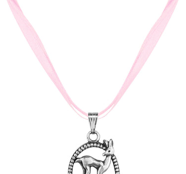 LUISIA Halskette Valentina Reh mit Kristallen von Swarovski - Rosa