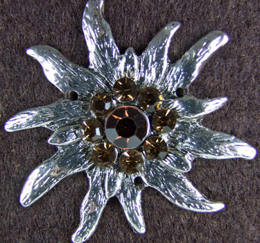 Trachten Handtasche "Shopper" mit Edelweiß | Dunkelbraun