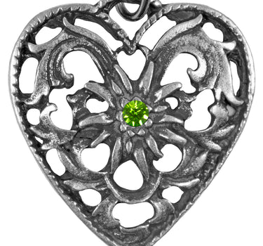 Charivari Kette mit Herz - Hellgrün