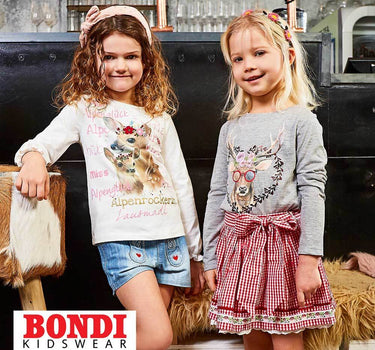 BONDI T-Shirt "Friends" mit Pferde Print 36204 - Weiß | Mädchen Kurzarmshirt