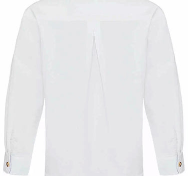 Isar-Trachten Kinder Trachtenhemd "Luis" Hirschmotiv 48202 | Weiß Blau