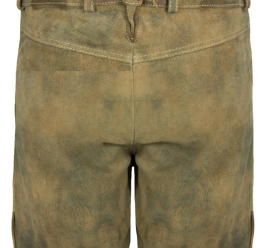 Maddox Kurze Damen Lederhose Elsa - Hellbraun Antik Buche