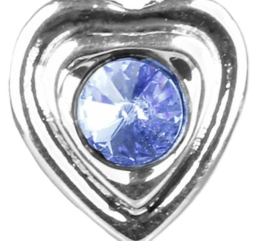 LUISIA® Ohrringe Lisanne Herzanhänger mit Kristallen von Swarovski® - Hellblau