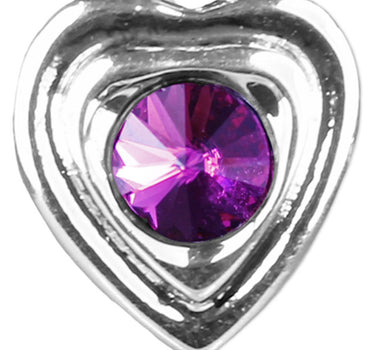 LUISIA® Ohrringe Lisanne Herzanhänger mit Kristallen von Swarovski® - Pink