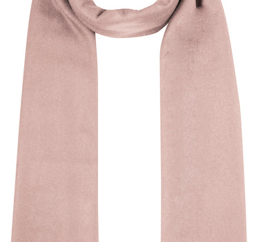 Fransen Schal Stola mit Kaschmir uni - Rosa