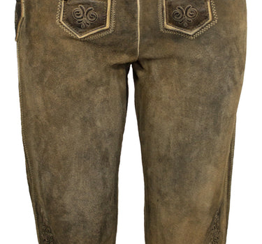 MADDOX Kinder Kniebund Lederhose "Rotwand" mit Träger | Antik Ziller