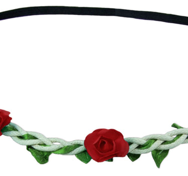 Blumen Haarband "Bella" mit kleinen Rosen | Rot