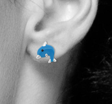 LUISIA Ohrstecker "Delphine blau" E-15580 - 925 Sterling Silber