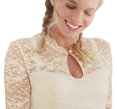 Nina von C. Dirndlbluse "Alicia" 1/2 Arm 48464971 | Champagner