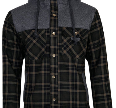 Piz Palü Herren Jacke "Tacherting" im Holzfällerhemdstyle | 020011 - Olivgrün