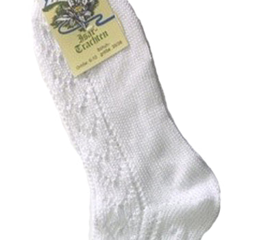 Isar-Trachten Ajour Kinder Kniestrümpfe 11040 | Weiß