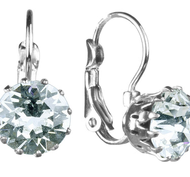 LUISIA® Ohrringe Grazia mit Kronen Anhänger und Kristall von Swarovski® - Kristall