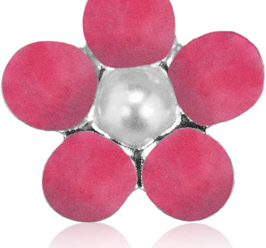 LUISIA Ohrstecker Blume - 925 Sterling Silber Pink
