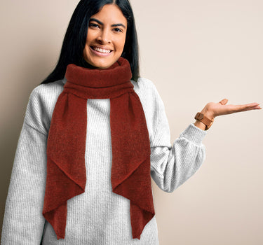 Schal "Eliana" - extra weich - Rostrot
