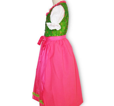 Isar-Trachten Kinder Dirndl "Mandy" 3-tlg. mit Bluse 64143 | Festlich Pink Grün