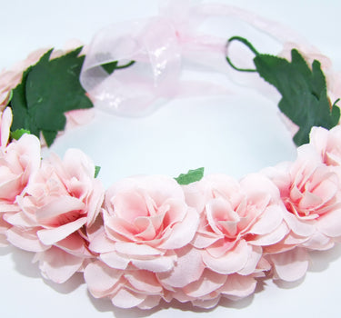 Blumenkranz zum binden mit Rosen - Rosa