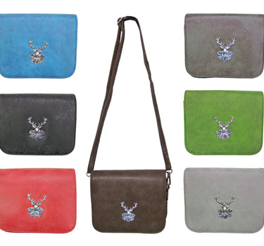 Trachten Handtasche "Kara" mit Hirsch | Blau