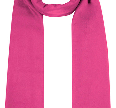 Fransen Schal Stola mit Kaschmir uni - Pink