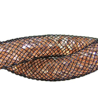 Stardust Statement Halskette zweireihig gedreht Hellbraun