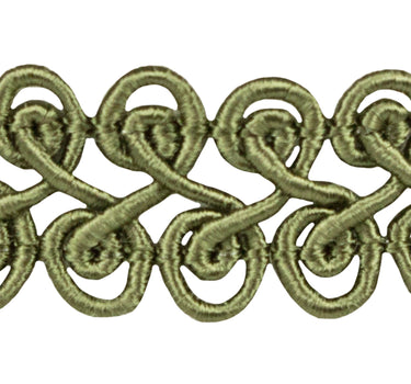 Spitzen Kropfband - Basisband Halskette - Olivgrün