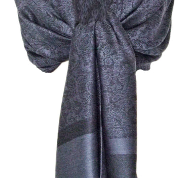 Halstuch aus Viscose - Stola Schal 185 x 70 cm | Anthrazit
