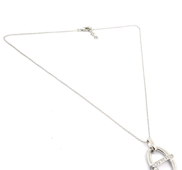 LUISIA Halskette mit Anhänger "Oval" 67012 | 925 Silber (60 cm Länge)