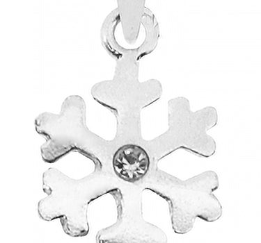 LUISIA® Kettenanhänger Schneeflocke mit Kristall von Swarovski® - 925 Sterling Silber - Kristall