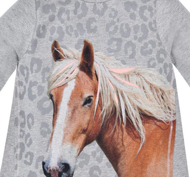 BONDI Langarmshirt "Pferdekopf" 36185 | Grau